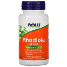Rhodiola Extract 500 mg NOW (60 капс.)
