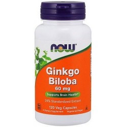 Ginkgo Biloba 60 MG NOW (120 капс.)