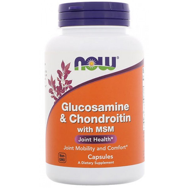 Glucosamine Chondroitin MSM NOW (180 капс.)