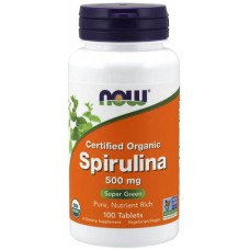 Spirulina 500 mg NOW (100 таб.)