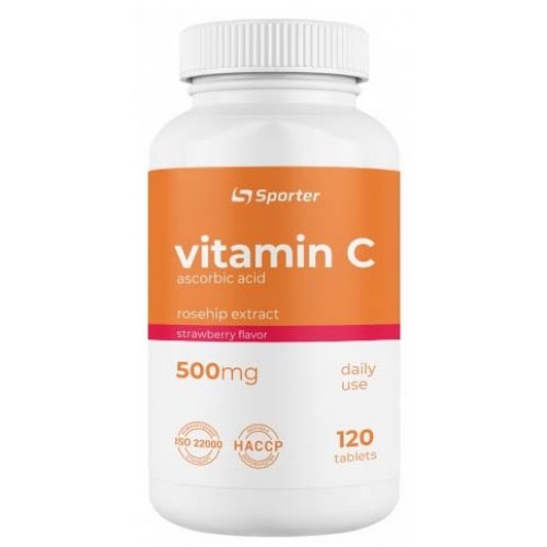 Vitamin C 500 mg with rosehip Sporter (120 таб.)