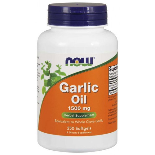 Garlic Oil 1500 mg NOW (250 гел. капс.)