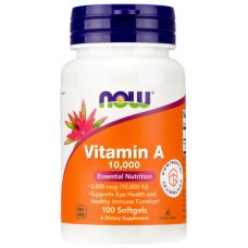 Vitamin A 10000IU NOW (100 капс.)