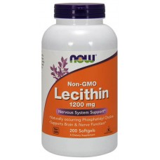 Lecithin 1200 mg NOW (200 гел. капс.)
