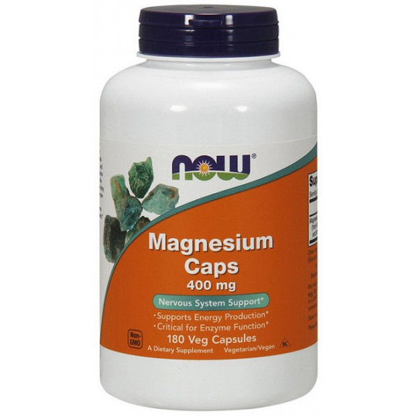 Magnesium 400 Mg NOW (180 капс.)