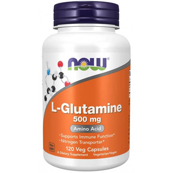 L-Glutamine 500 mg  NOW (120 капс.)