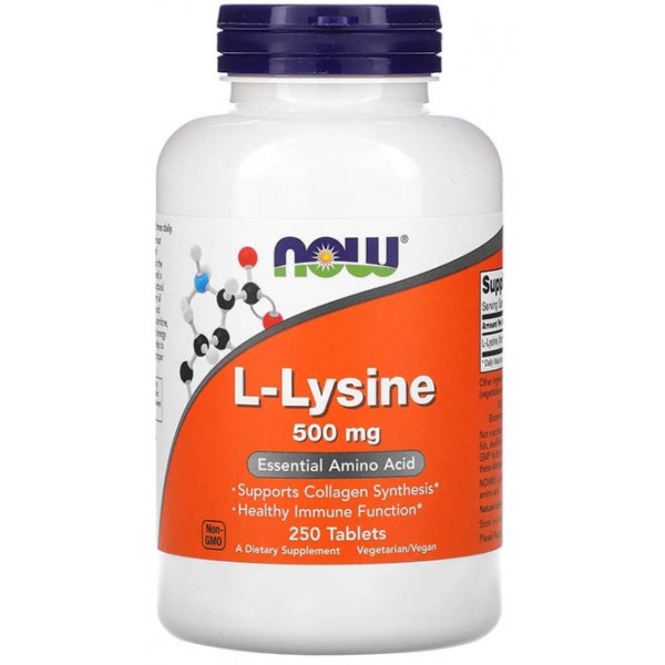 L-Lysine 500 Mg NOW (250  таб.)