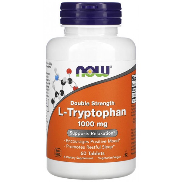 L-Tryptophan 1000 mg NOW (60 таб.)