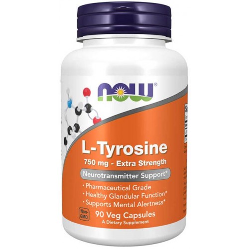 L-Tyrosine 750 mg NOW (90 капс.)