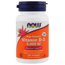 Vitamin D-3 5000IU NOW (240 капс.)