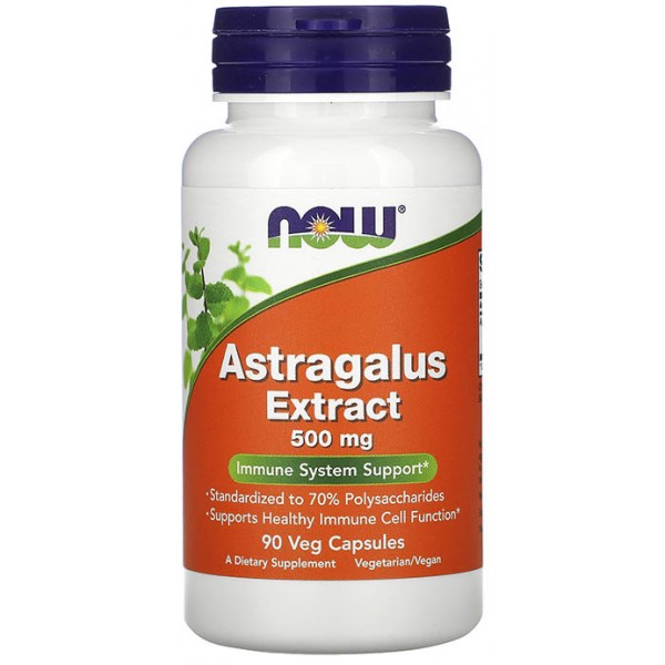Astragalus Extract 500 mg NOW (90 капс.)