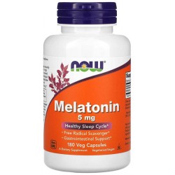 Melatonin 5MG NOW (180 капс.)