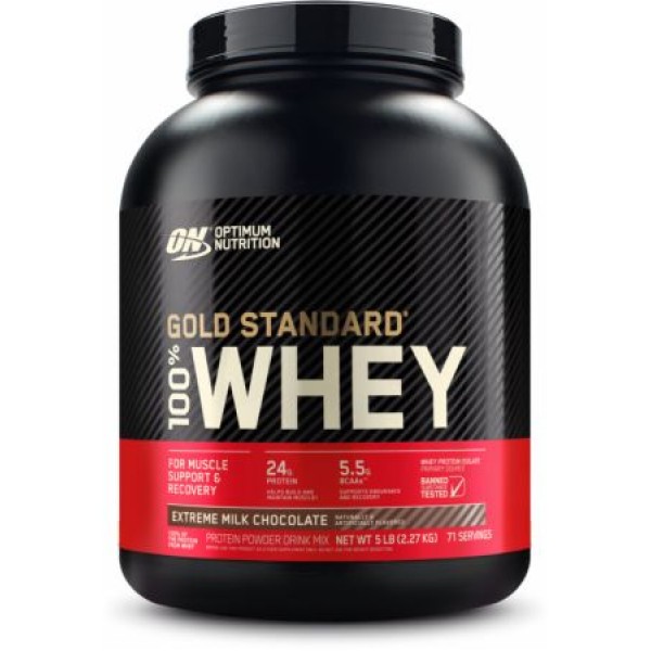100% Whey Gold Standard 2,268 кг - экстремальный молочный шоколад