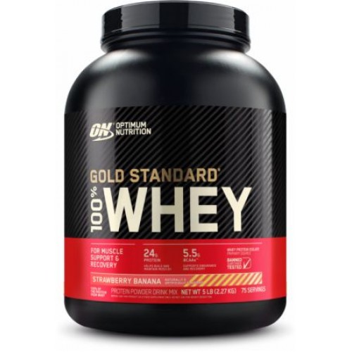 100% Whey Gold Standard 2,273 кг - клубника-банан