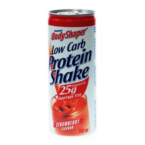 Weider Low Carb Protein Shake 250 ml клубника