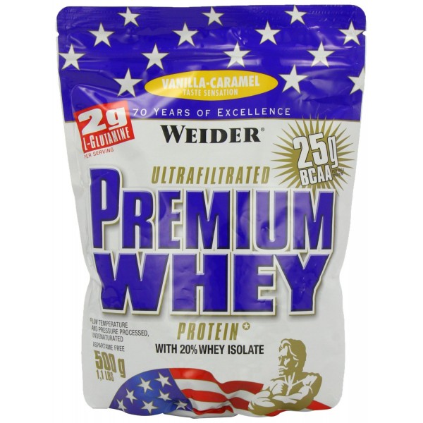 Weider Premium Whey Protein 500g (ваниль-карамель)		