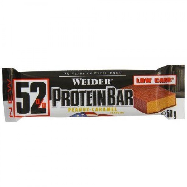Weider 52% Protein Bar (50g) арахис-карамель