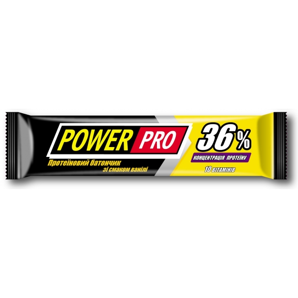 PowerPro Батончик 36%, 40 г (20шт/уп) - ваниль