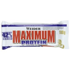 Weider 42% Maximum Level Protein Bar (100g) vanilla 1/16