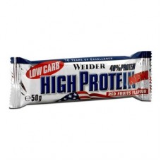 Weider Low Carb High Protein Bar  (50g)  red fruits 1/25