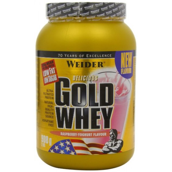 Weider Gold Whey 908g (малина)	