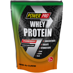 PowerPro Whey Protein, 2 кг - банан-земляника