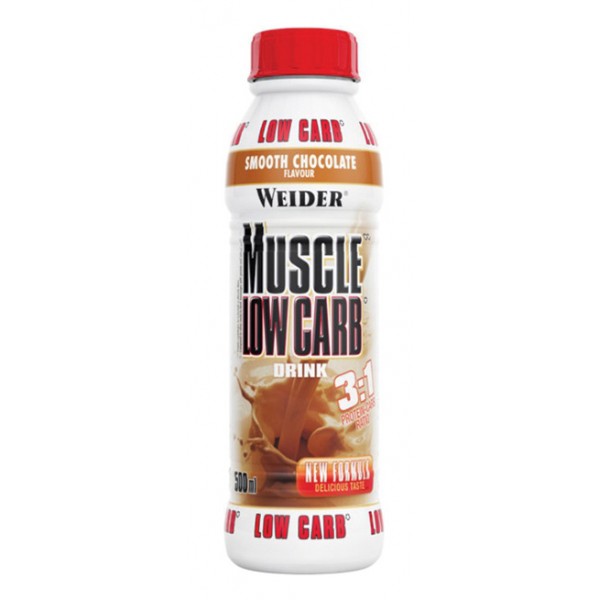 Weider Muscle Low Carb Drink 500 ml - шоколад