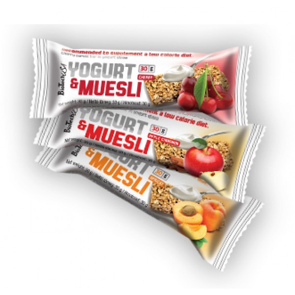 Батончик Yogurt and Muesli 1/32 - зеленое яблоко