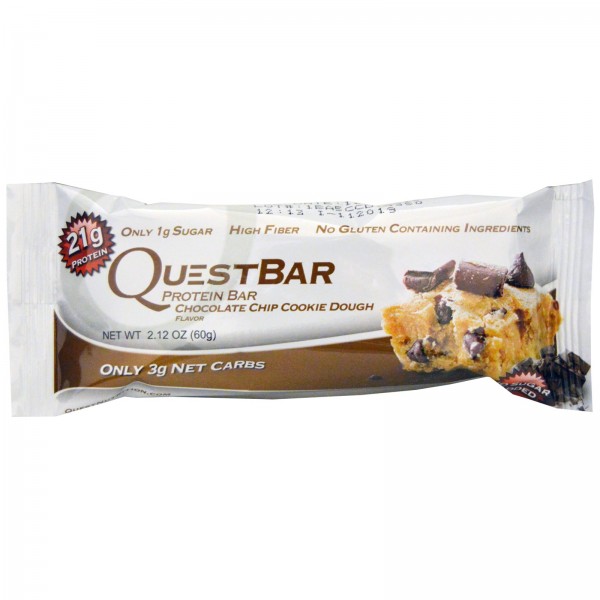 Quest Protein Bar, 60g - Chocolate Chip Cookie Dough