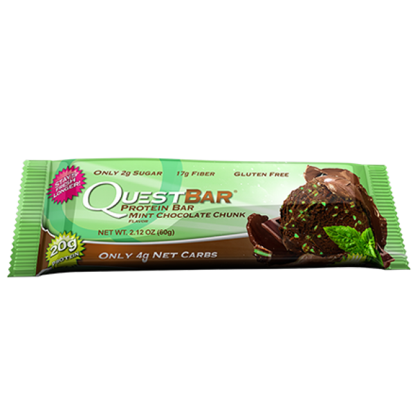 Quest Protein Bar, 60g - Mint Chocolate Chunk Flavor