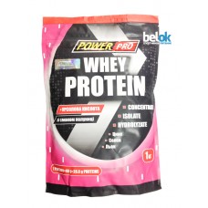 PowerPro Whey Protein, 1 кг - клубника