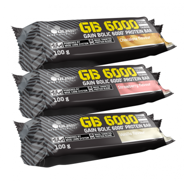 Gain Bolic 6000 Protein bar 100g - клубника