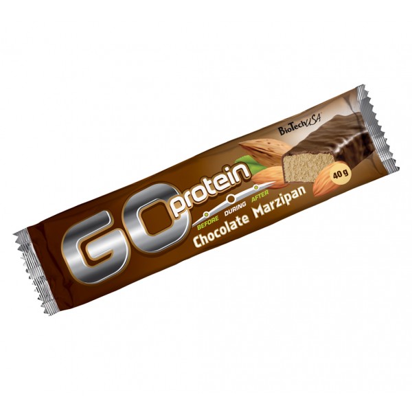 BT Батончик Go Protein bar 40 g шоколадный марципан 1/24