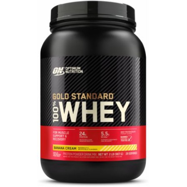 Whey Gold банан с шоколадной крошкой 900 г