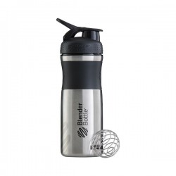 Шейкер Stainless Steel c шариком 820 ml Steel Black