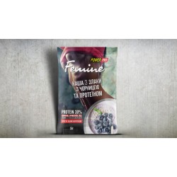 Каша Femine 3 злака+протеин 30%, (50г) - черника