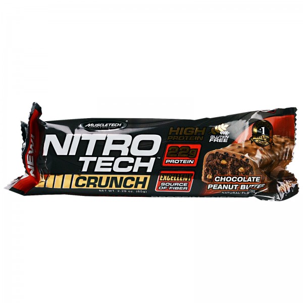 Nitrotech Crunch Bar 65g 1/12 - шоколадно арахисовое масло