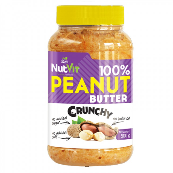 NutVit 100% Peanut Butter 500 g crunchy