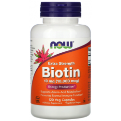 BIOTIN 10MG (10,000mcg) 120 веган капс
