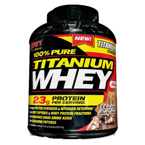 100% Pure Titanium Whey 2,27kg - роки роуд десерт