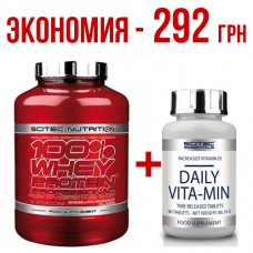 100% Whey Protein Prof 2.3 кг+ Daily Vita-Min 90 tab