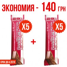 Protein bars Proteinissimo 30 гр -  Chocolate-Raspberry 5+5 (срок до 04.2019)