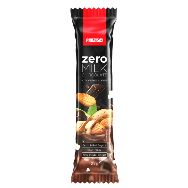 Батончик Zero Milk Chocolate with Almonds 27гр 1/24