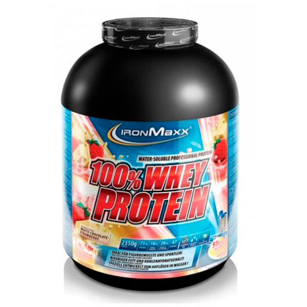 100% Whey Protein - 2350 гр (банка) - Клубника