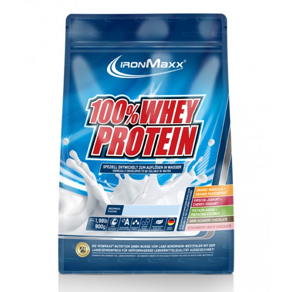 100% Whey Protein - 2350 гр (пакет) - Клубника-белый шоколад