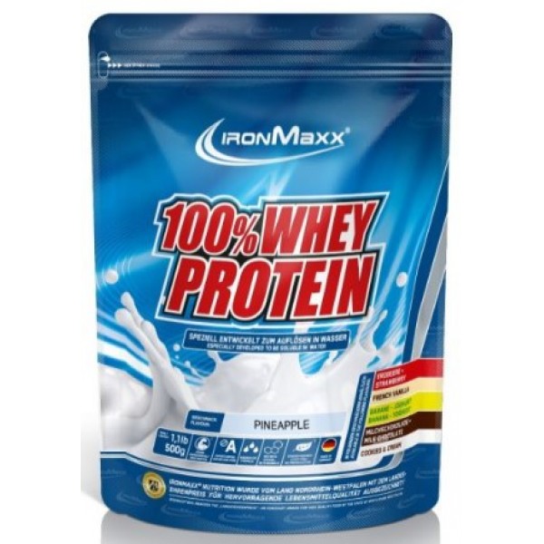 100% Whey Protein - 500 гр (пакет) - Ананас