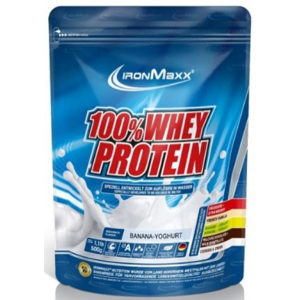 100% Whey Protein - 500 гр (пакет) - Банановый йогурт