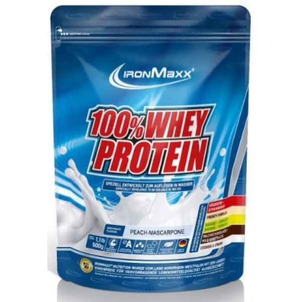 100% Whey Protein - 500 гр (пакет) - Персиковый маскарпоне