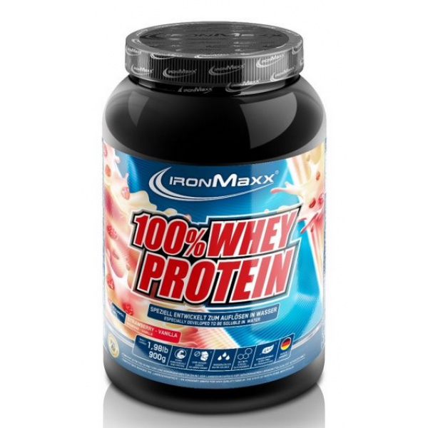 100% Whey Protein - 900 гр (банка) - Малина