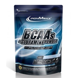 BCAAs + Glutamine Powder - 550 гр (пакет) - Яблоко